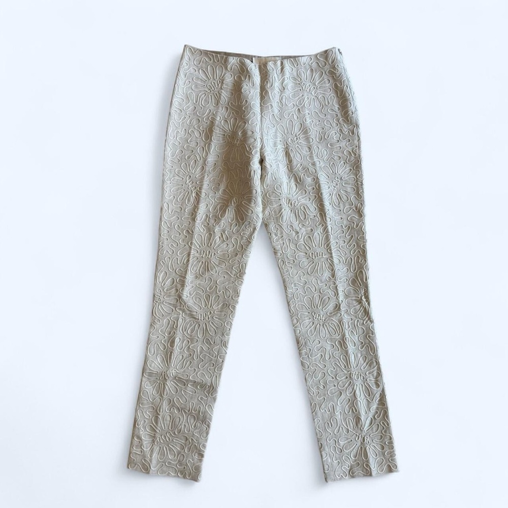 Stunning vintage Michael Kors Collection Linen Embroidered Pants